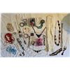 Image 1 : Assorted Costume Jewelry, Rabbit Fur Scarf, Pedants, Broaches & More