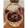 Image 3 : Assorted Wicker & Wood/Pine Cone Inside Home Decor