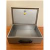 Image 2 : Metal Lock Box With Key 14Lx4Hx9.5D