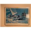 Image 1 : Portofino Water Print in Silver Frame 27.5L x 20H