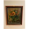 Image 1 : Acrylic on Canvas Sunflower Wall Art with Frame 20.5L x 24H