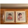 Image 1 : Duo of Native American Wall Art - Small Male Child - Oxborough 10.5L x 12H