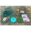 Image 1 : Assorted New & Used Gardening Hoses With Metal Fittings For Repair & Garden Sprinkler