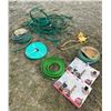 Image 2 : Assorted New & Used Gardening Hoses With Metal Fittings For Repair & Garden Sprinkler