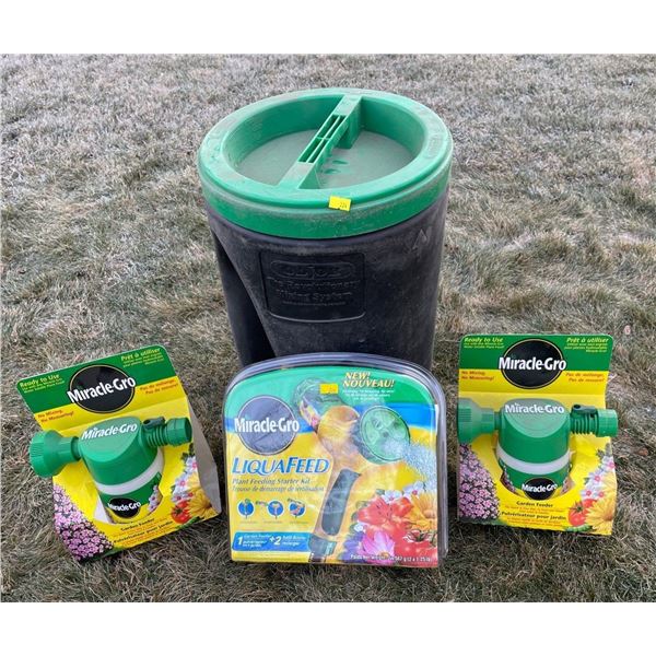 Large Compost Mixing System, Brand New In Plastic Miracle Grow Liquafeed, & Garden Feeder