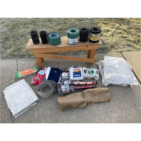 Wooden Work Bench, Assorted Outside Home Items & More