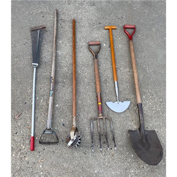 Assorted Gardening Tools - Rototiller, Pitch Folk, Edger & More