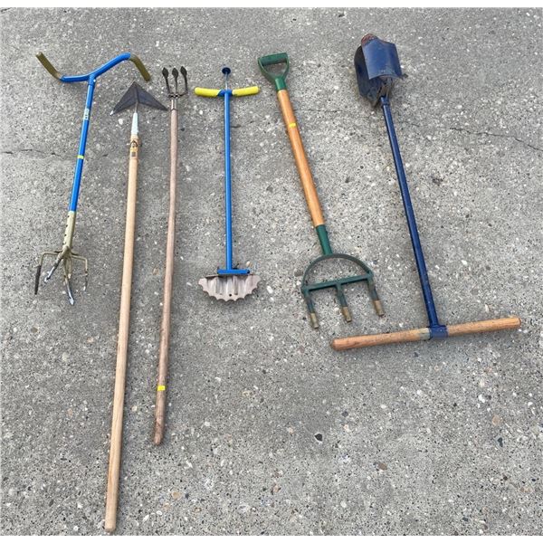 Assorted Gardening Tools - Garden Claw, Edger, Aerator, & More