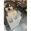 Image 2 : *O* 2 CLOTHING HAMPERS AND MOBILE FOLD ROLLING TABLE