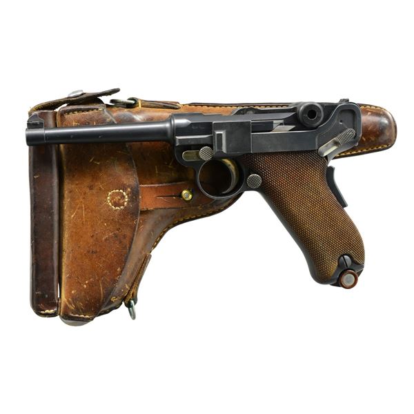 EARLY SWISS 1900 LUGER, COMMERCIAL BERN REWORK,