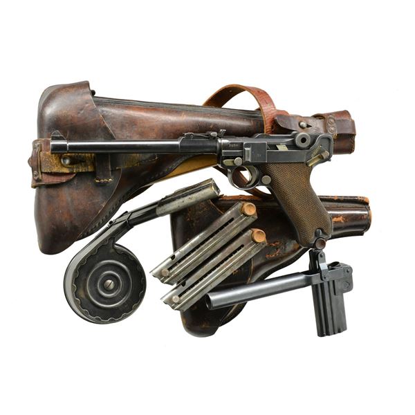 DWM 1914 ARTILLERY LUGER SEMI-AUTO PISTOL.