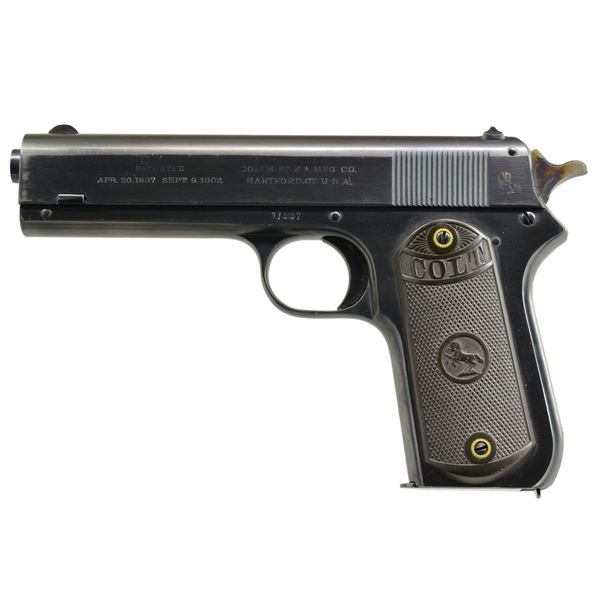 COLT MODEL 1903 HAMMER SEMI-AUTO PISTOL.