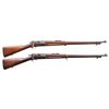 2 SPRINGFIELD MODEL 1898 KRAG BOLT ACTION RIFLES.