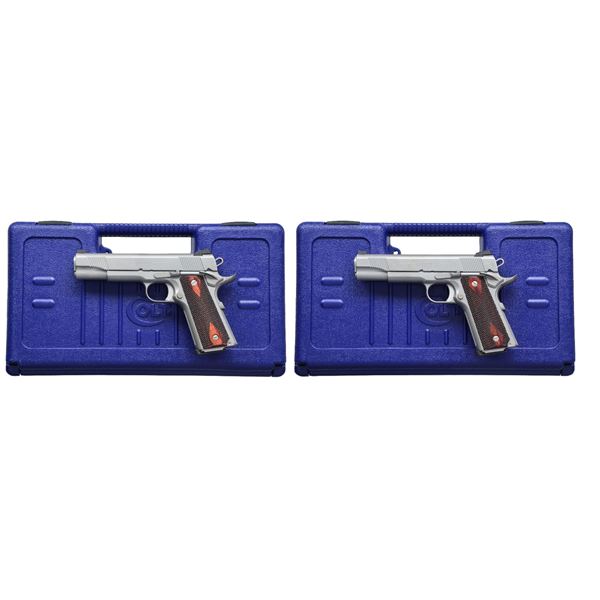 CONSECUTIVE PAIR COLT GUNSITE MODEL SEMI-AUTO