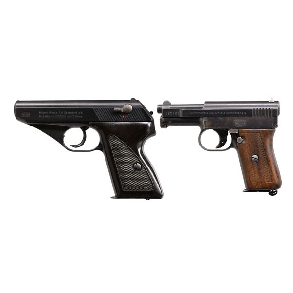 2 MAUSER SEMI AUTO PISTOLS.