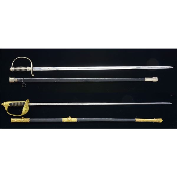 WWII STYLE GERMAN SS SWORD & WWII ITALIAN SWORD.