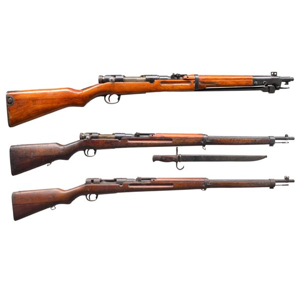 3 TOKYO ARSENAL BOLT ACTION RIFLES.