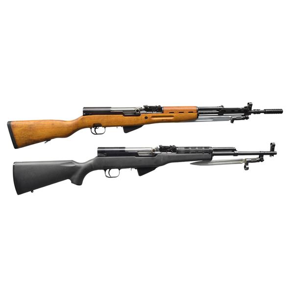 2 SKS 7.62x39 SEMI AUTO RIFLES.