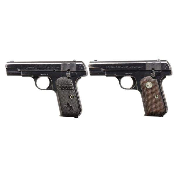 2 COLT MODEL 1903 HAMMERLESS 32 POCKET AUTO