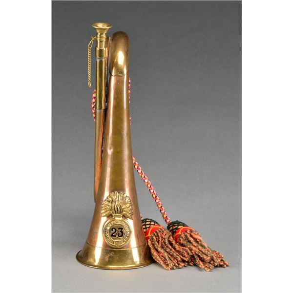 BRITISH WWI COMMEMORATIVE BUGLE.