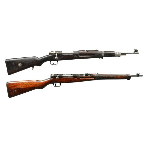 2 MILITARY BOLT ACTION RIFLES.