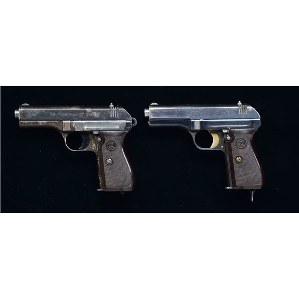 2 CZ MODEL 27 SA PISTOLS.