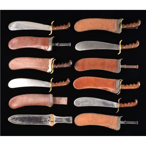 GROUP OF 7 SPRINGFIELD BOLO KNIVES.