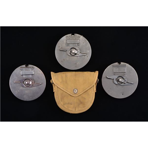 ASSORTMENT OF 3 THOMPSON SMG L DRUMS.