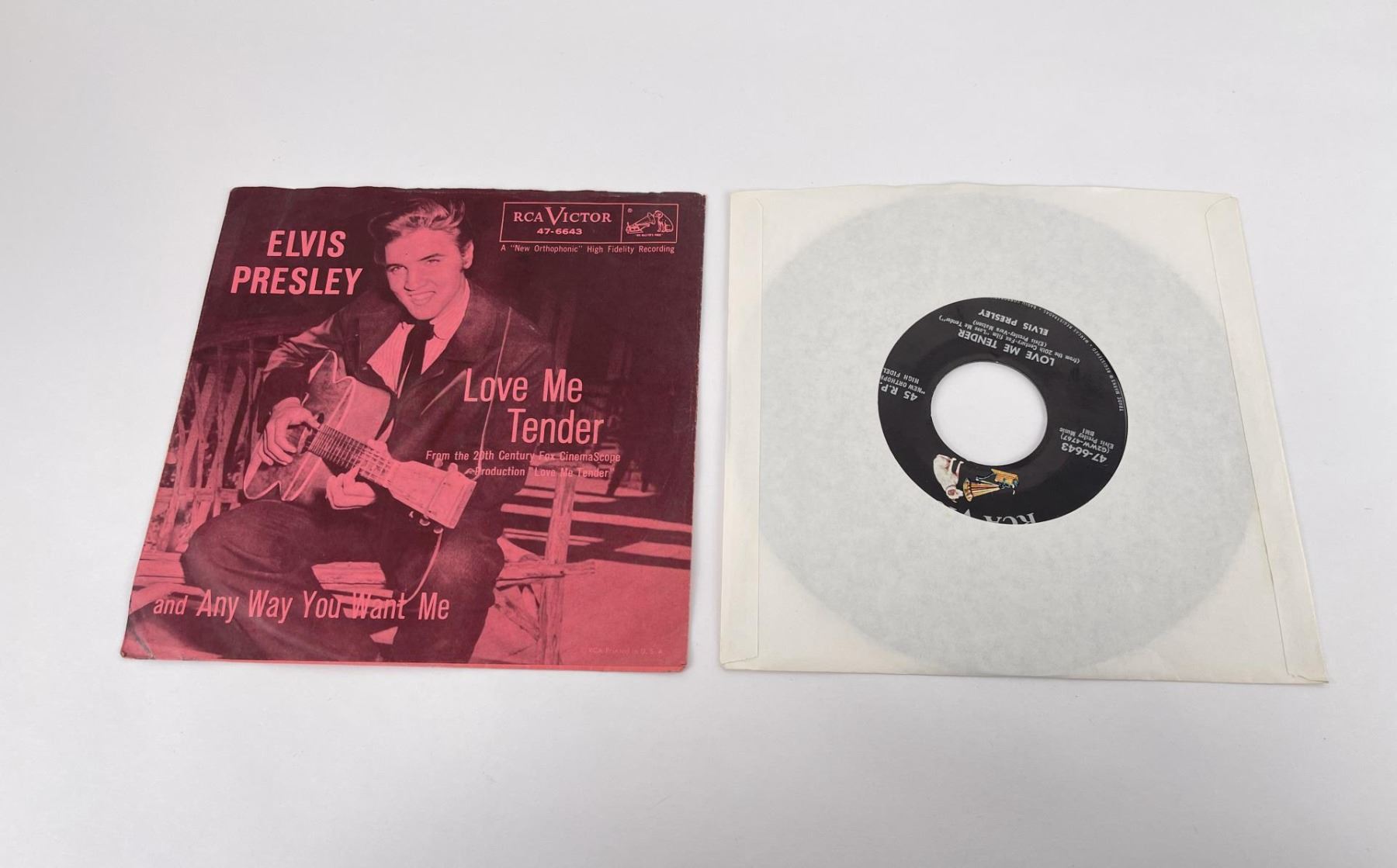 Elvis Presley Love Me Tender 47 6643 Record
