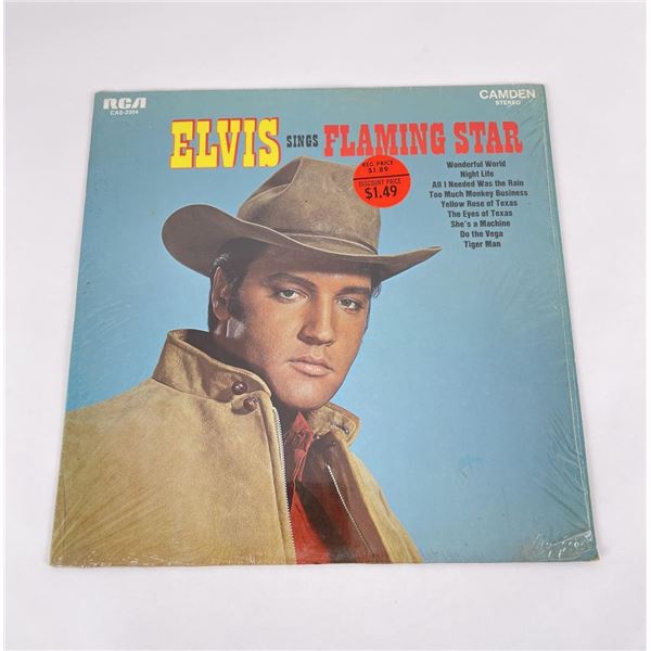 Elvis Signs Flaming Star Record Album CAS 2304