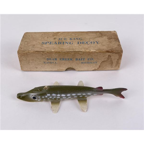 Ice King Spearing Fish Decoy