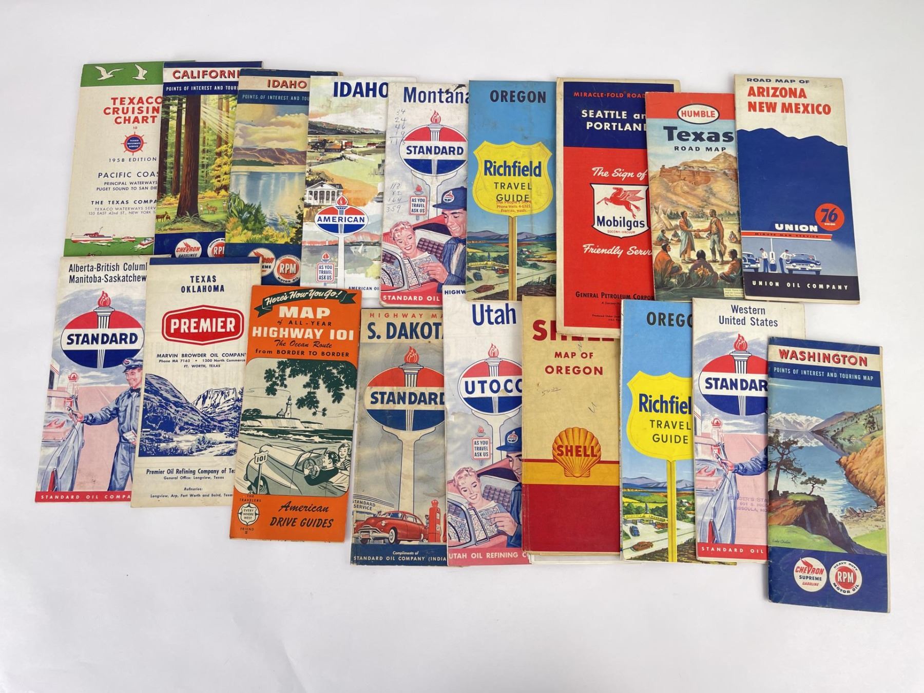 Collection of Vintage Road Maps