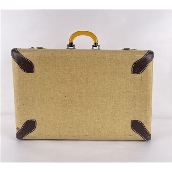 Vintage Tweed Suitcase
