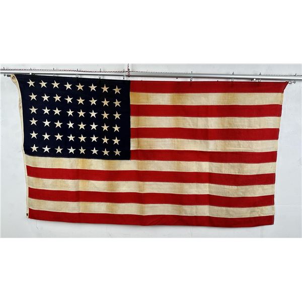 WW2 Battle Worn 48 Star US American Flag