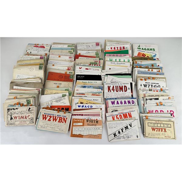 Large Collection Ham Radio QSL Cards