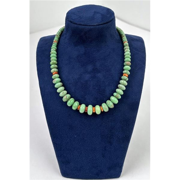 Native American Turquoise Bead Necklace