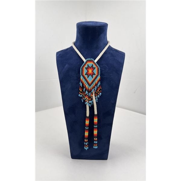 Native American Indian Beaded Bolo Tie
