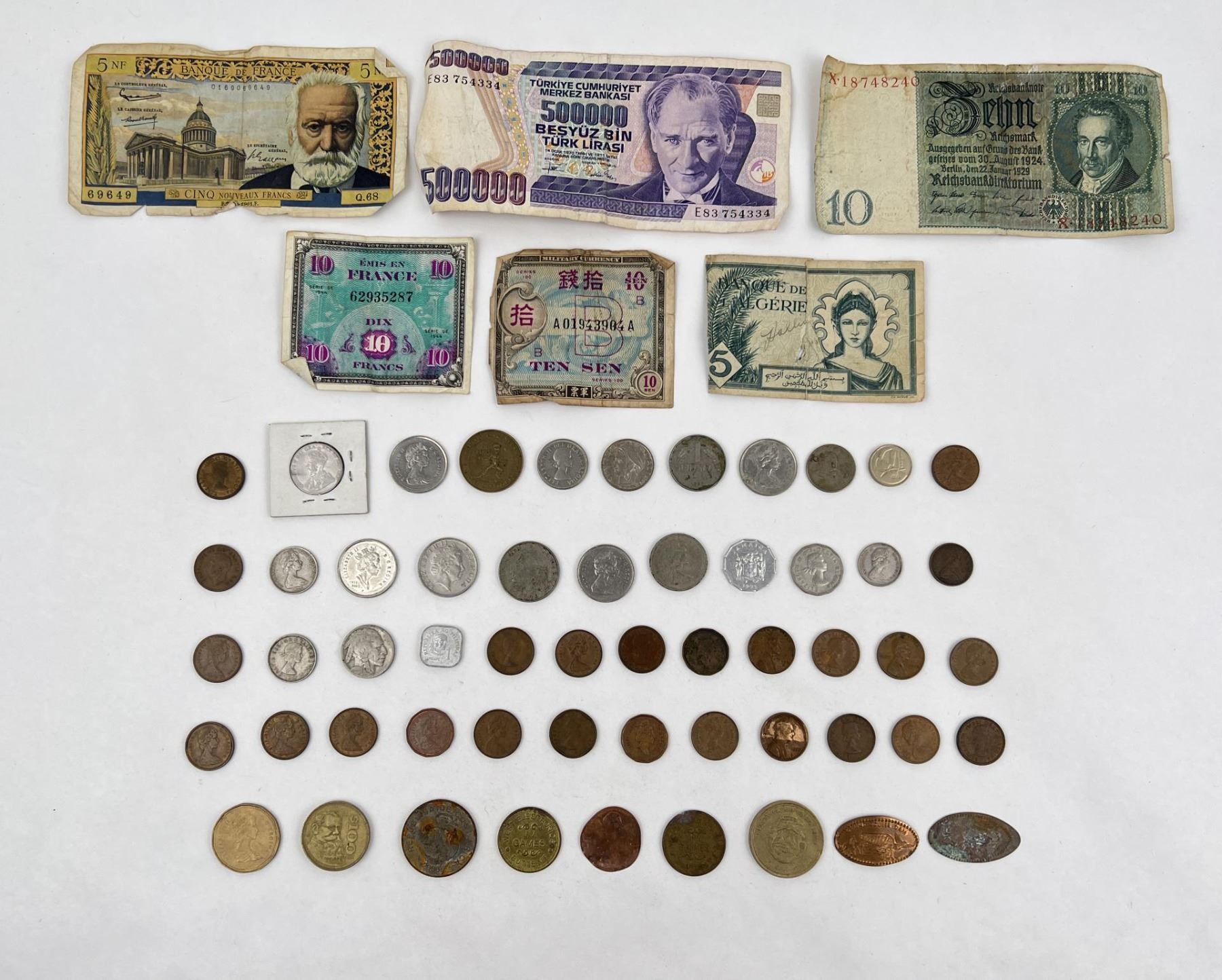Collection of Foreign Coins and Banknotes