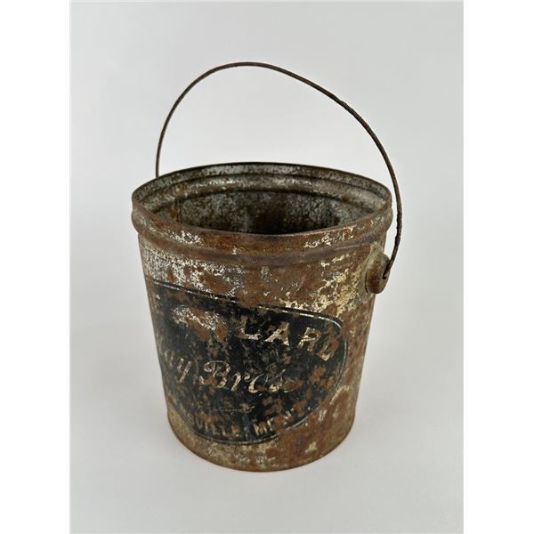 May Bros Stevensville Montana Lard Tin Can