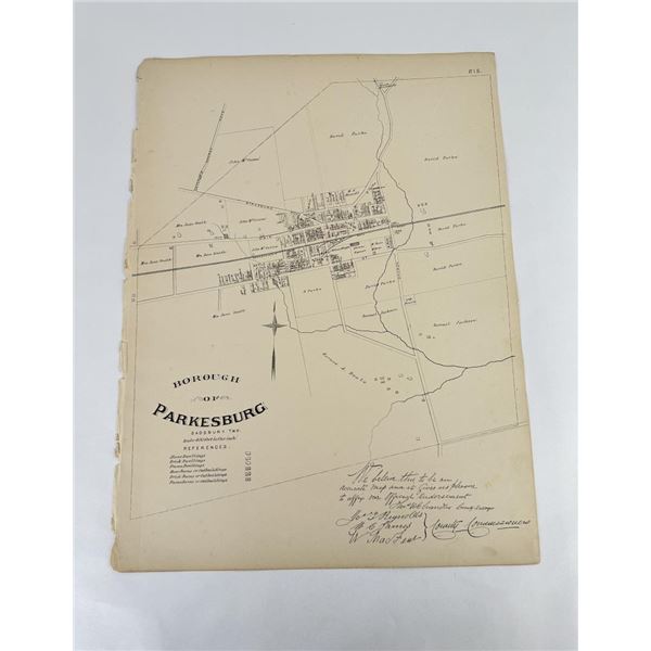 Forsey Breou Parkesburg Borough Map