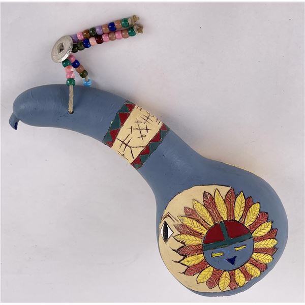 Hopi Indian Kachina Gourd Rattle