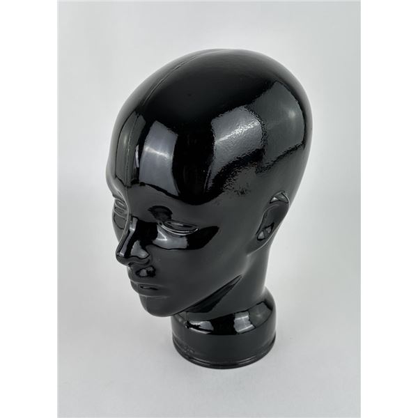 Black Glass Hat Display