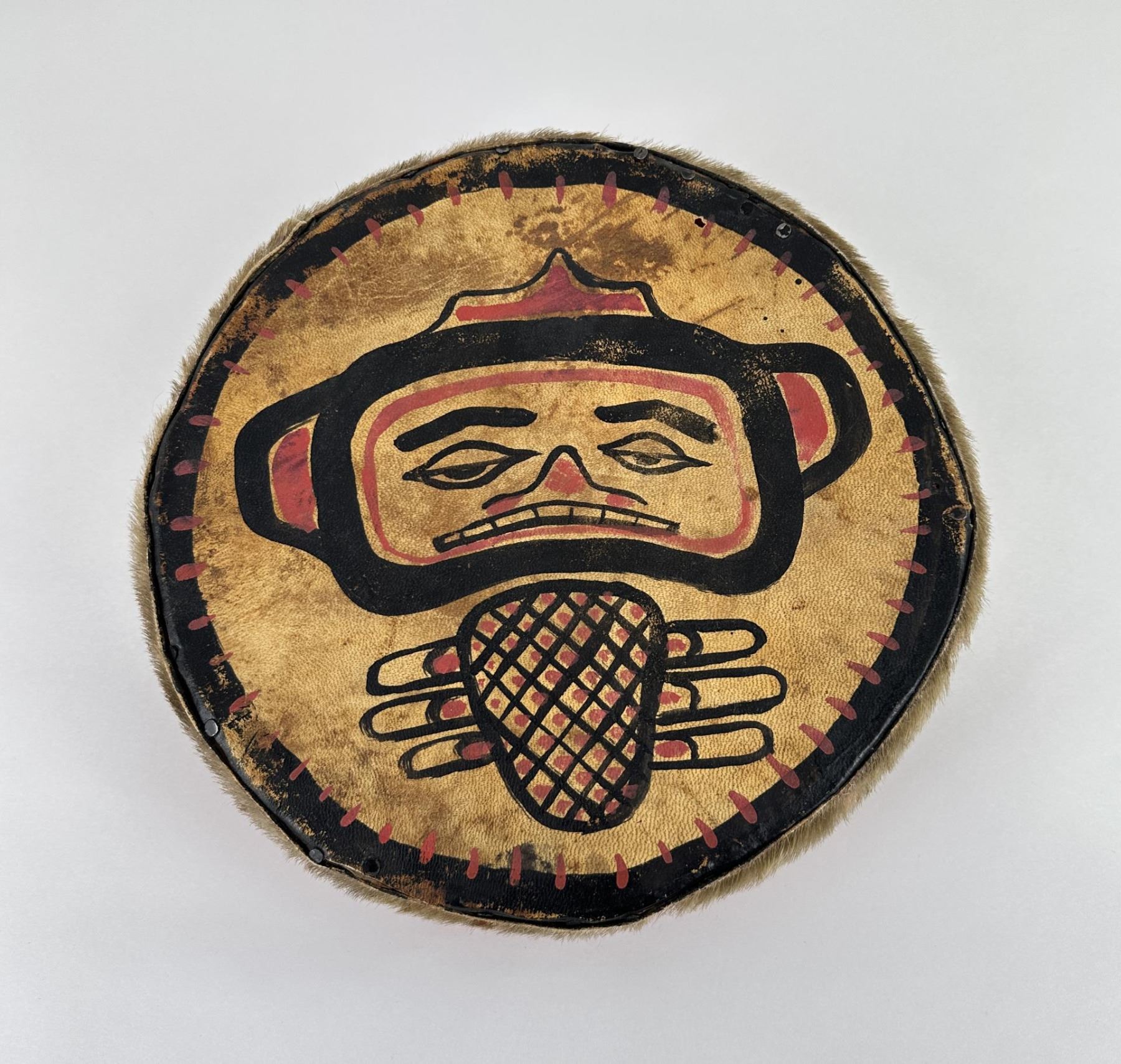 Haida Northwest Coast Inuit Indian Painted Drum