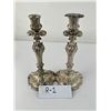 Image 8 : Strube German .800 Weighted Silver Candlesticks