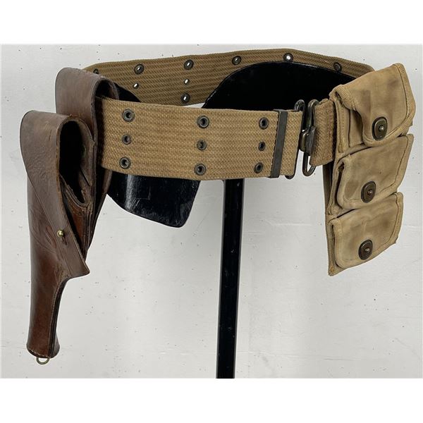 WW1 WWI US Army M1917 Officers Pistol Belt Rig