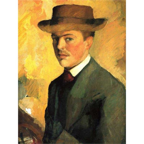 MACKE - Self-Portrait With Hat