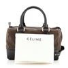 Image 1 : Celine Boston Bag Suede and Leather Small Black, Neutral