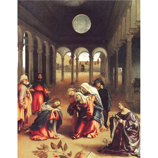 Lorenzo Lotto - Christ Bids Farewell to His Mother