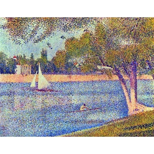 Seurat - The Seine at the Grand Jatte, Spring