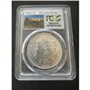 Image 1 : 1882-O Morgan Silver Dollar - Rare Stage Coach Label (PCGS Brilliant Uncirculated)